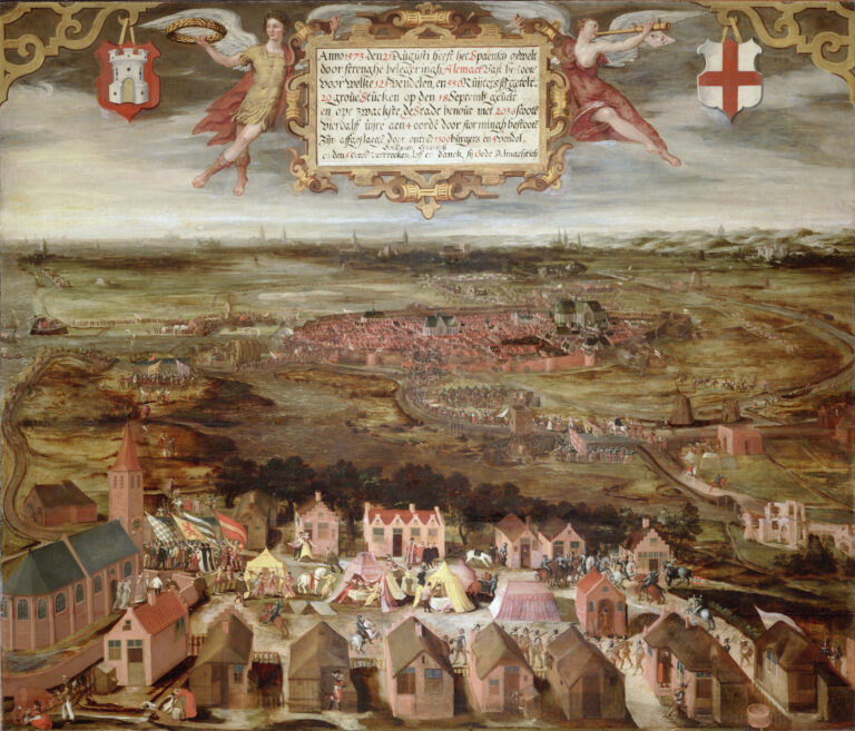 Het Beleg van Alkmaar in 1573.