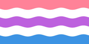 De alternatieve Genderfluid Pride Flag.