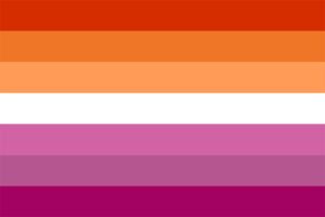 De Lesbian Pride Flag.