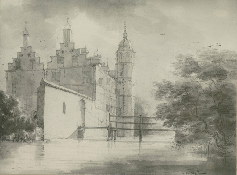 Een ets van Kasteel Cronesteyn uit 1825.