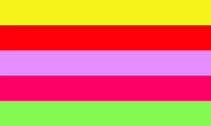 The GLOW Pride Flag