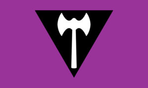 De Labrys Lesbian Pride Flag.