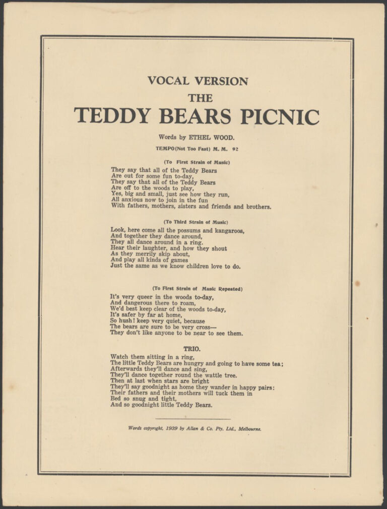 The Teddy Bears Picnic van Ethel Woods.