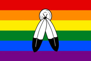 De Two-spirit Pride Flag.
