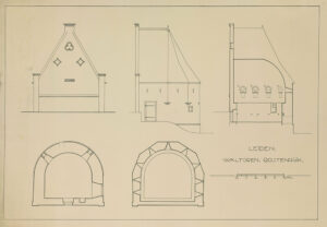 De bouwtekeningen van Waltoren Oostenrijk.