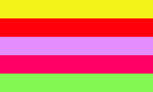 De GLOW Pride Flag.