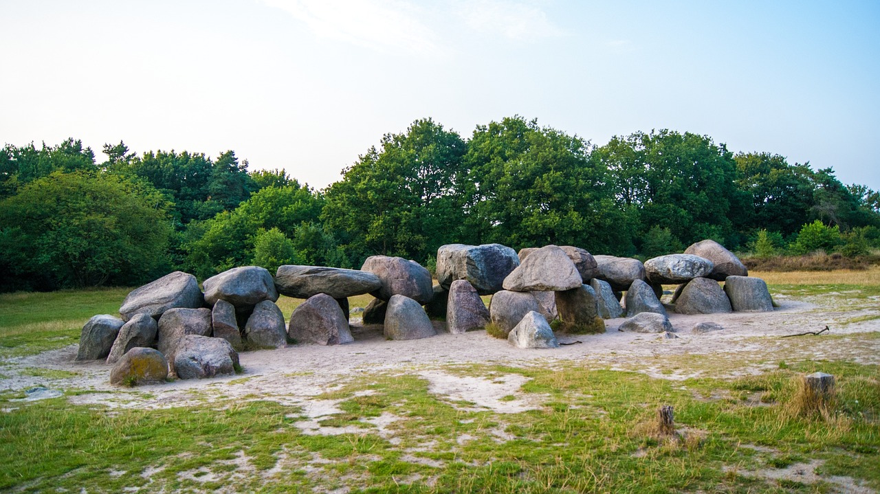 Dolmen in Havelte (Drenthe, The Netherlands).